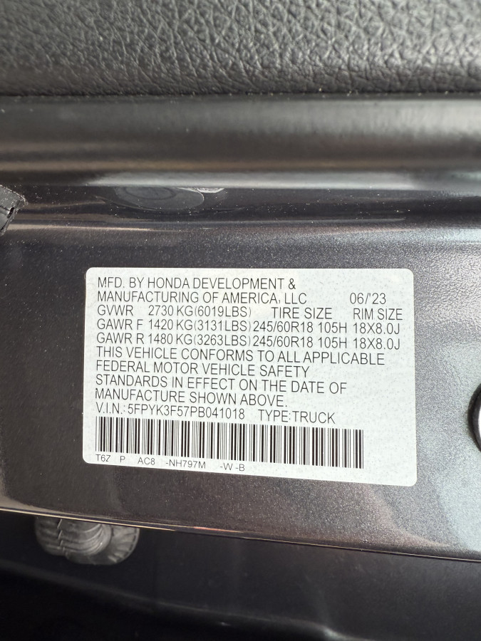 Honda Ridgeline RTL Image 40